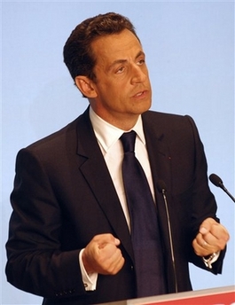 萨尔科齐赢得法国大选罗亚尔承认竞选失利