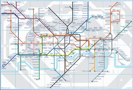 图文：伦敦地铁线路图