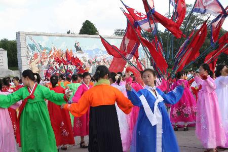 图文:朝鲜庆祝国庆日(2)