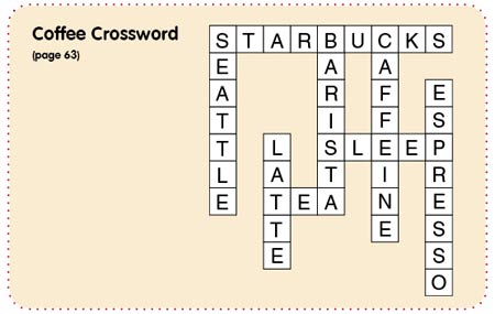 Coffee Crossword 填字游戏