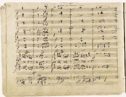 贝多芬第九交响曲乐谱原稿22日在伦敦拍卖(图