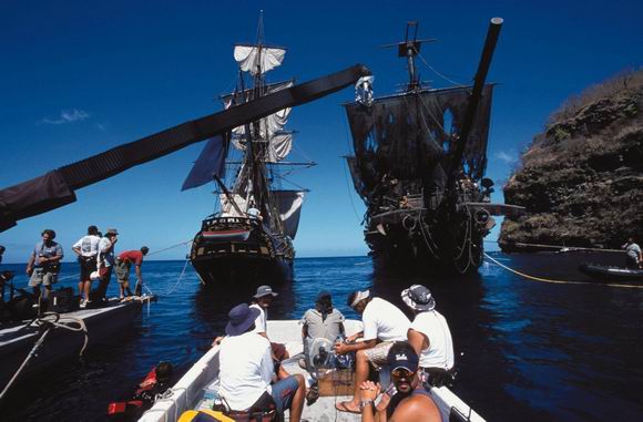 资料图片:影片《加勒比海盗》拍摄花絮(7)
