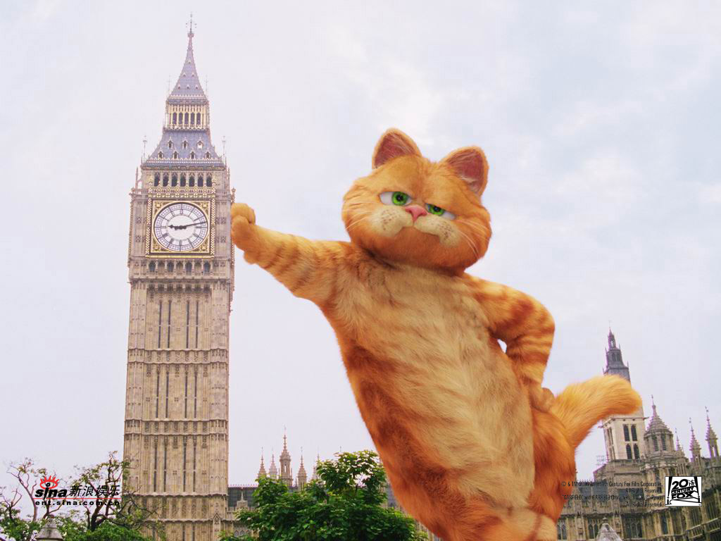 资料图片:《加菲猫2:双猫记》壁纸--自大