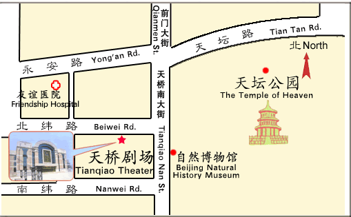 天桥剧场地理位置图