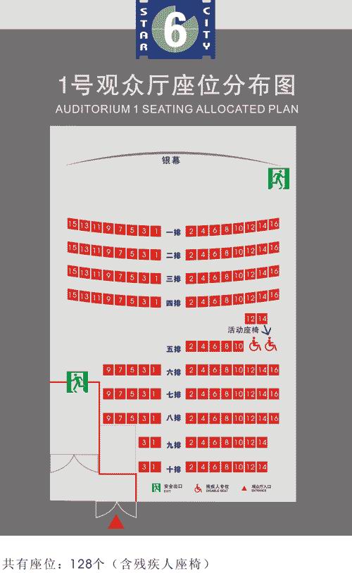 资料:新世纪影院座位分布图