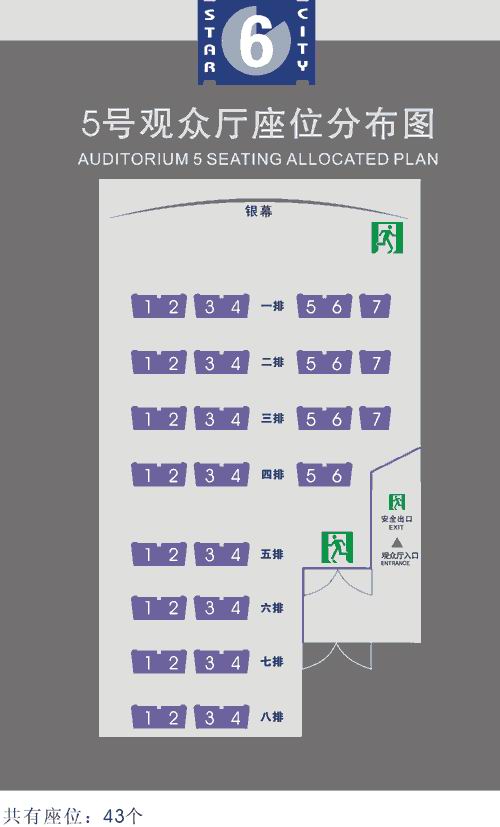 电影院座位号图解