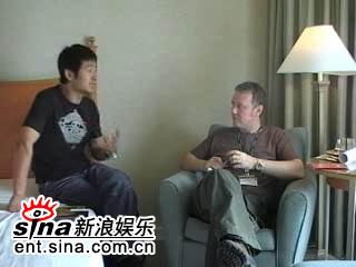 图文:郭晓冬釜山接受媒体采访-郭晓冬谦虚睿智