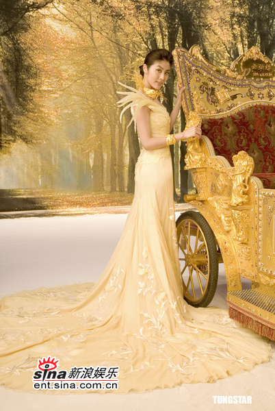 《转摘》陈慧琳化身闪烁幸福公主 拍摄新珠宝广告