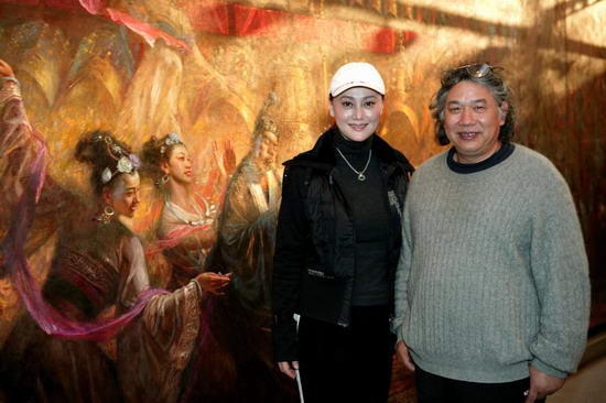 油画大师涂志伟画展宋佳：与大师心灵对话(图)
