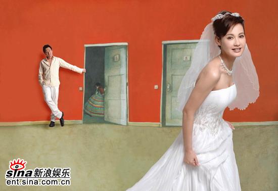 杨雪再披婚纱佟大为余文乐成“旧爱新欢”(图)