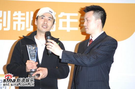 图文：电视剧上海排行榜颁奖--柳云龙发表感言