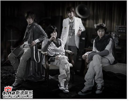 图文:韩国新人组合xing独家做客-四个帅气男孩
