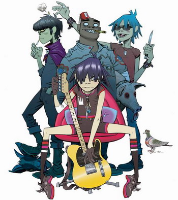 街头霸王(gorillaz)近两年迅速走红的英国虚拟卡通乐队街头霸王