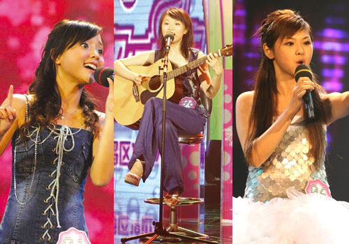 阳蕾彭春霞蔡莹莹离开超女以后的角色转换(图)