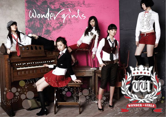 韩国五人女子组合Wonder+Girls4月抵京开歌会