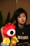 图文：超女成都10强做客新浪--刘悦着黑色T恤