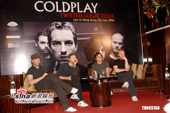 组图:COLDPLAY香港演唱会新闻发布会现场