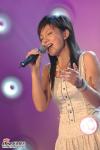 图文：超女广州10强晋级赛--林子路表情陶醉