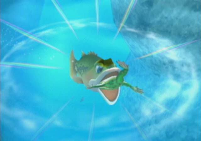 资料图片:游戏中在水中将有包括鱼类、两生类