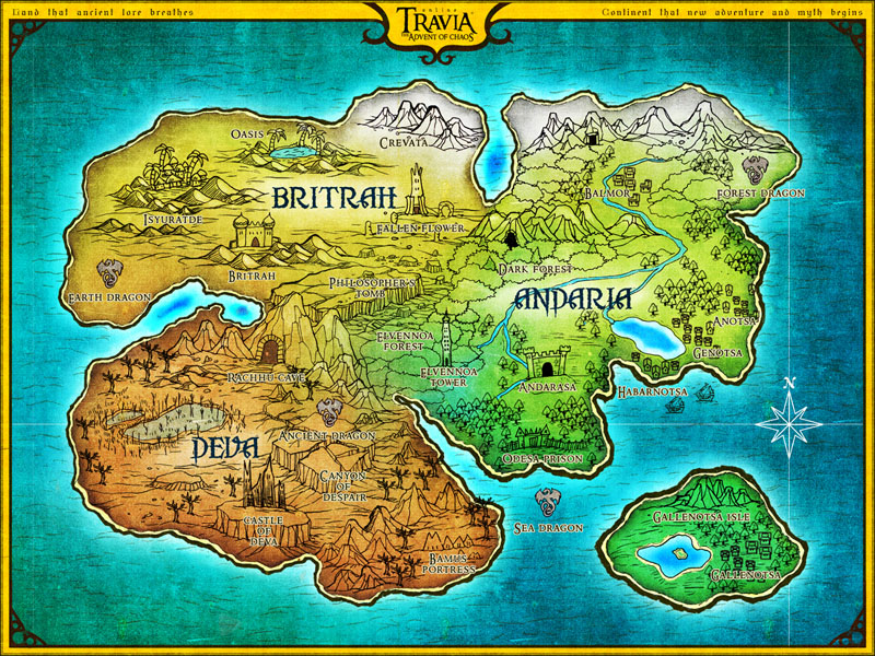 英雄王座地图——世界地图