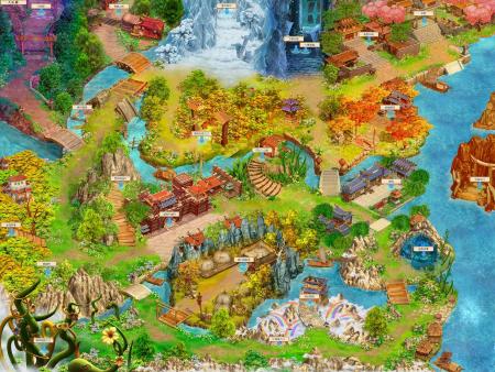 《幻想三国志3》世界大地图