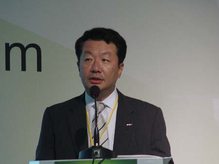 amco CT副总裁Yoichi Haraguchi在高峰论坛上