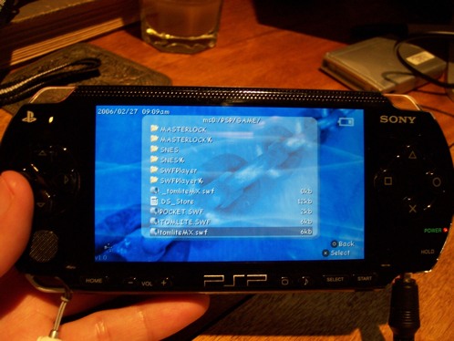 PSP Flash播放器选择SWF文件中_电视游戏