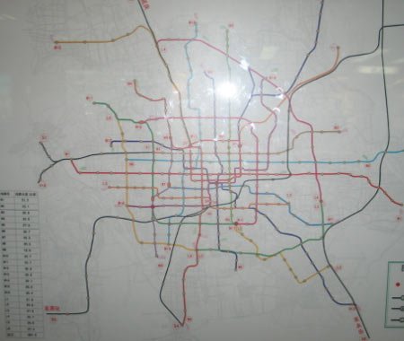 图文:北京城市总体规划成果展--轨道交通规划图