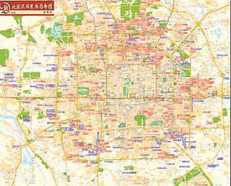 图为:北京市家装建材城地图