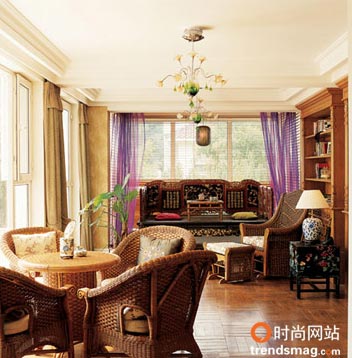 组图:女设计师中西合璧的唯美之家--客厅