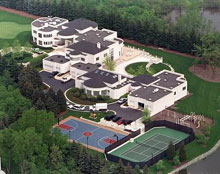 NBA传奇球星迈克尔-乔丹的豪宅(组图)