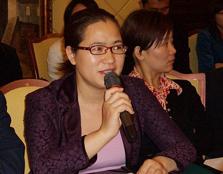 图为合生创展集团北京地区公司副总经理余洁女士