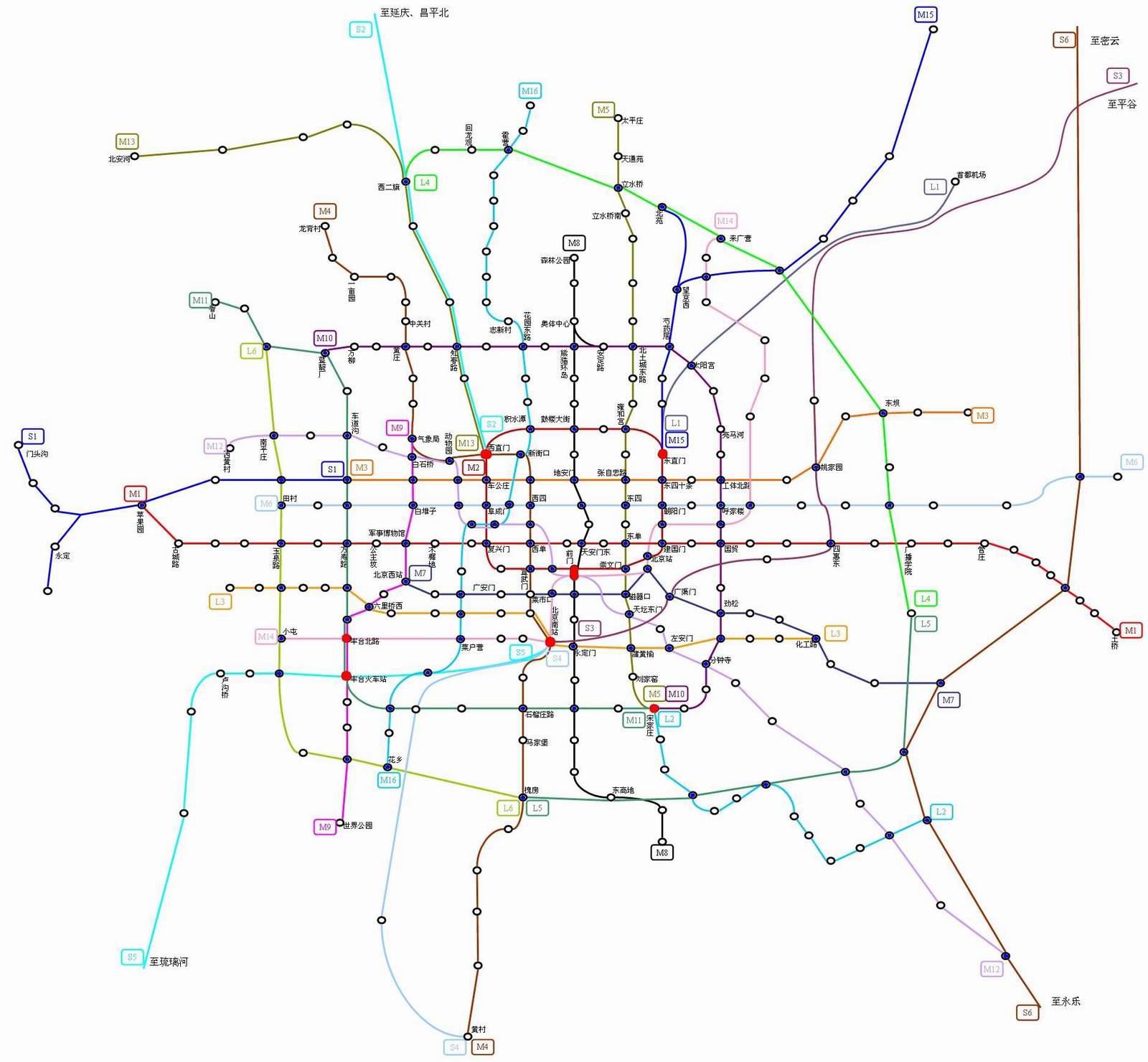 北京地铁线路图高清图 最新北京地铁线路图高清晰 - 水密码123