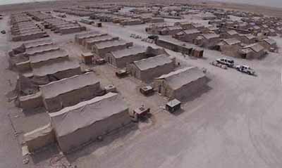 卡塔尔乌代德空军基地在修建过程中的营房卡塔尔乌代德军事基地(al