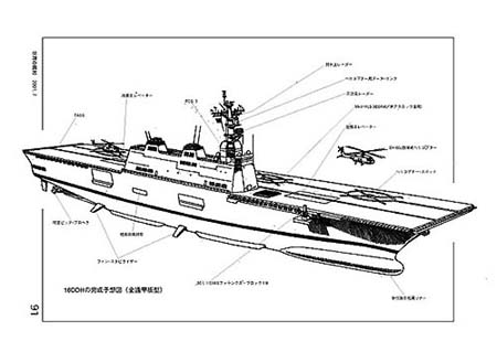 点击此处查看其它图片日本新型直升机航空母舰16ddh(ddh-145)结构图