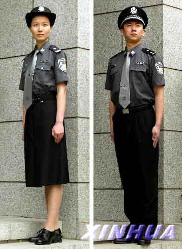 经国务院批准统一着装的人民警察警服(组图)