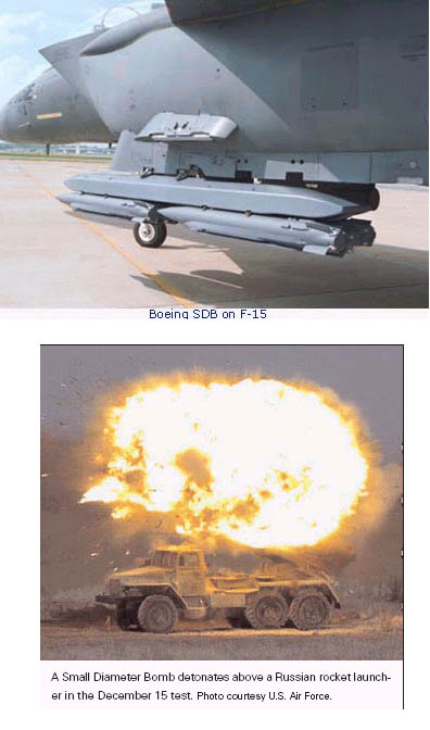 美空军小口径炸弹首次实弹试投命中靶标(附图)