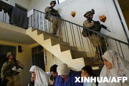 组图：美军在伊拉克大选前的行动