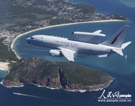 组图：澳大利亚接受楔尾空中预警控制机续