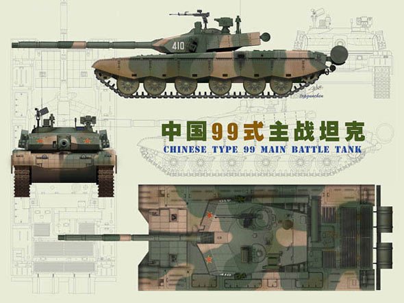图文：中国陆军最新ZTZ-99式主战坦克(1)