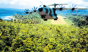 欧洲A400M运输机可空运完整的武装直升机(图)