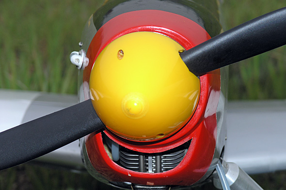 图文：P-51野马仿真模型机头部特写