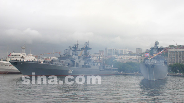 图文：俄海军太平洋舰队无畏级反潜驱逐舰