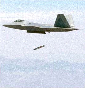 F-22A首次超声速投放实战用JDAM制导炸弹(图)