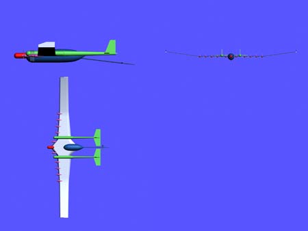 作品:臧精之高空太阳能无人电解氢氧加油机