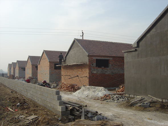 图文：建设中的胡套村新村