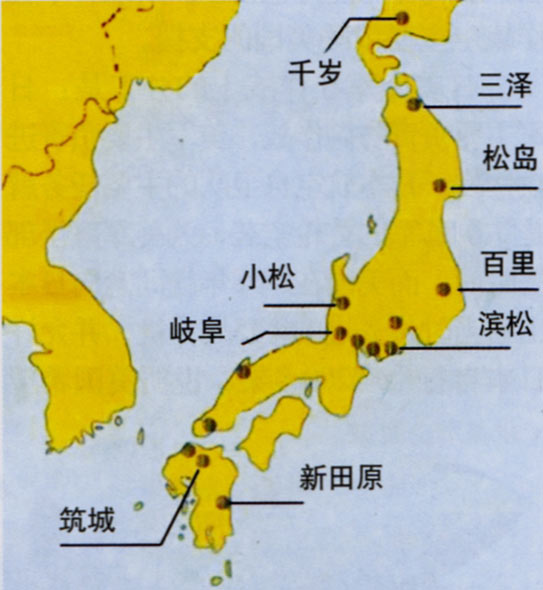 图文:日本航空自卫队主要军用机场