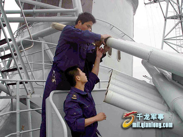 组图：南海舰队大比武509舰有装备试验任务
