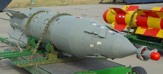 图文:俄制kab-1500l激光制导炸弹