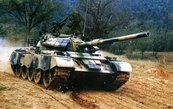 图文：最新的59式改型59D式主主战坦克